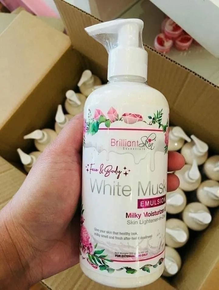 Brilliant Skin White Musk Emulsion Face and Body Lotion