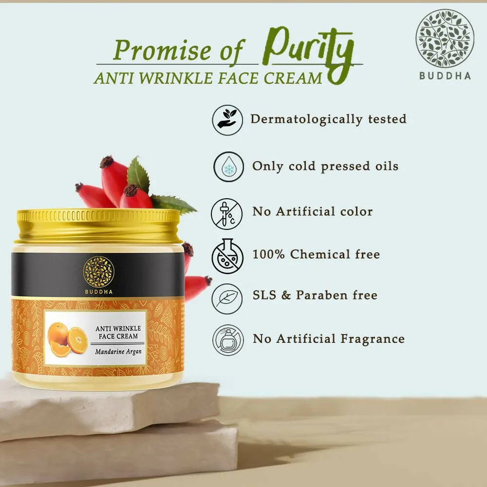Buddha Natural Anti Wrinkle Face Cream - Reduce Fine Lines, Wrinkles & Skin Aging