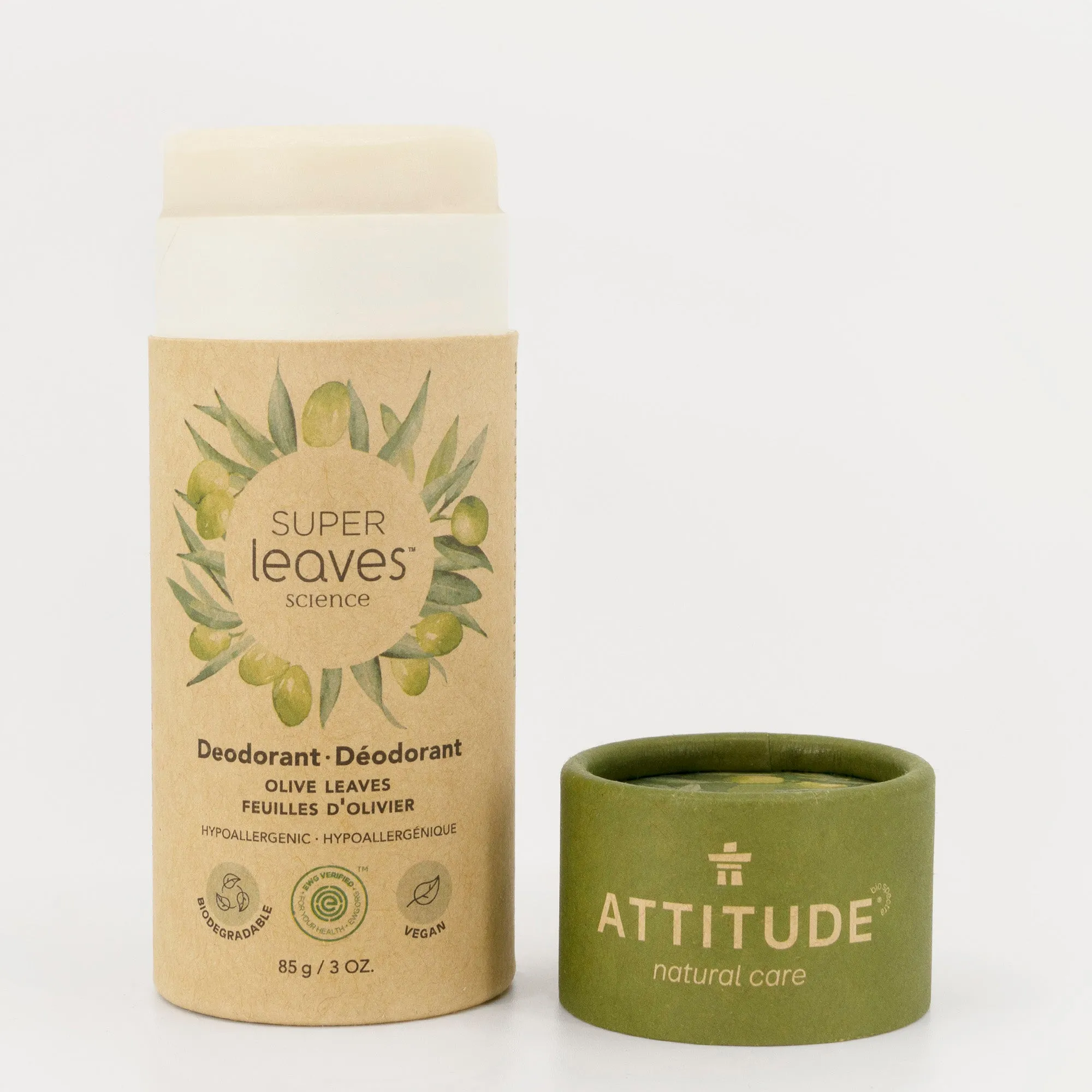 Bundle of 3 Plastic Free Deodorants : SUPER LEAVES™ : Subtle scents mix