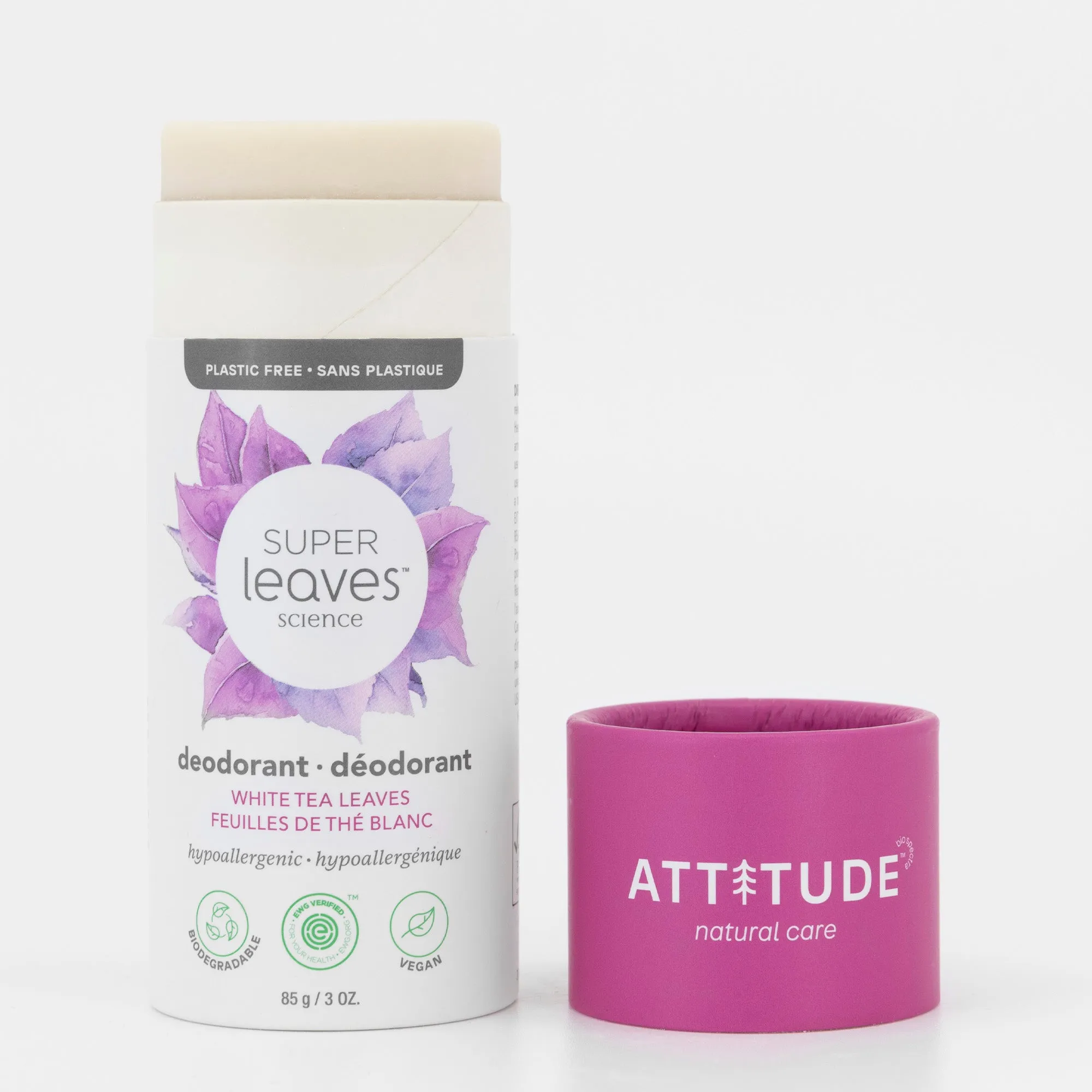 Bundle of 3 Plastic Free Deodorants : SUPER LEAVES™ : Subtle scents mix