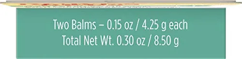 Burt's Bees Medicated Lip Balm, With Eucalyptus Oil and Menthol, Tint-Free, Natural Origin Lip Care, 2 Tubes, 0.15 oz.
