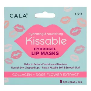 Cala Hydrogel Lip Masks Collagen & Rose Flower 5pcs