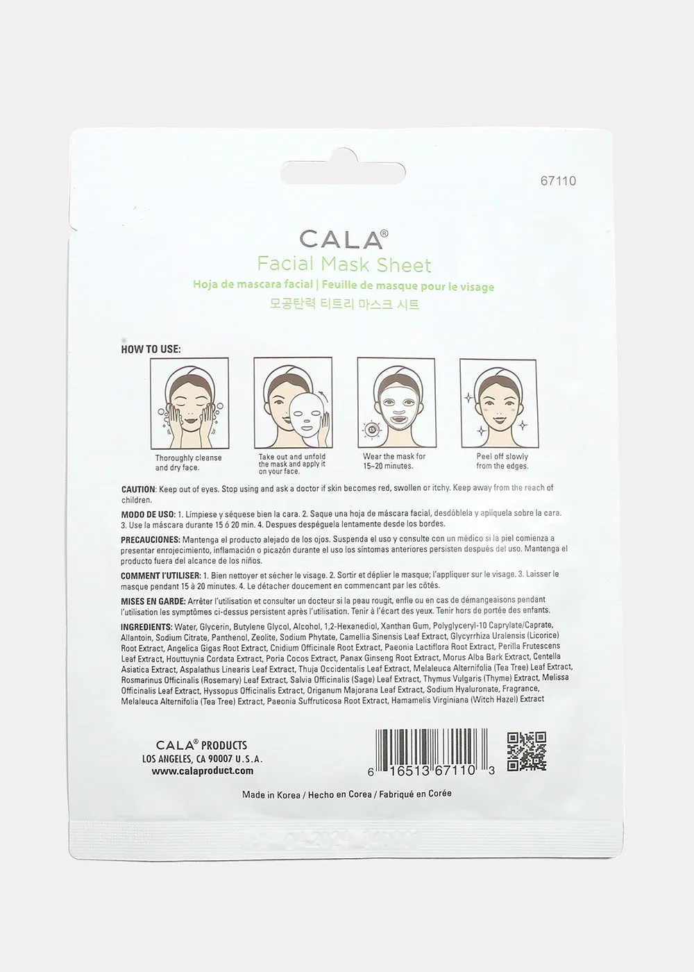 Cala Tea Tree Essence Mask
