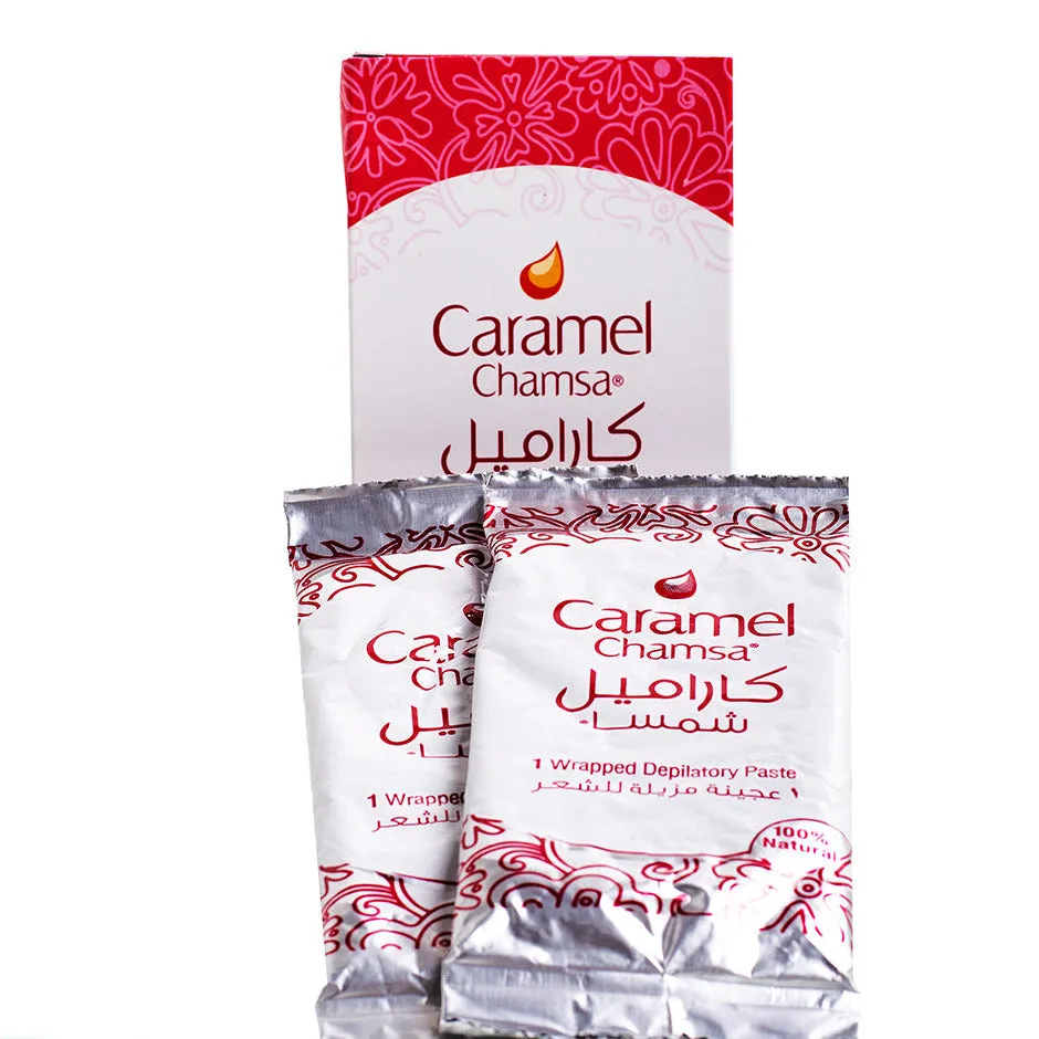 Caramel 2 Wrapped Depilatory Pastes 90g x Pack of 2