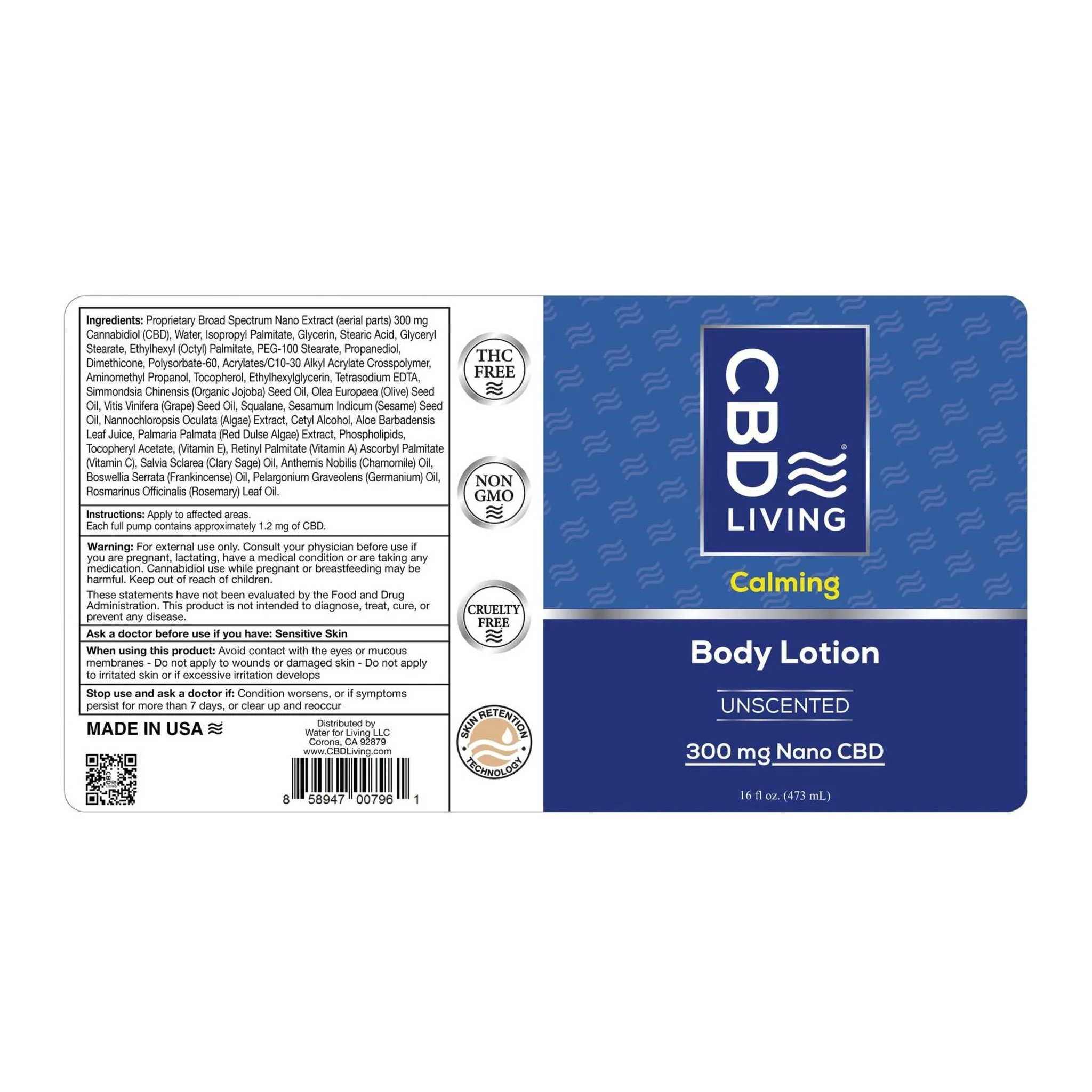 CBD Living Body Lotion - 300mg