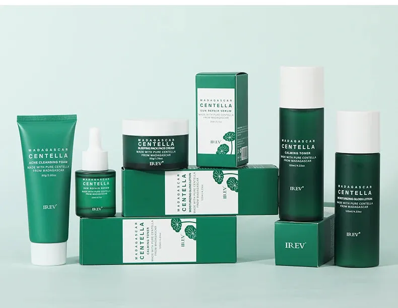 Centella Skin Care Set - Korean Skincare Kit for Moisturizing and Anti-Aging