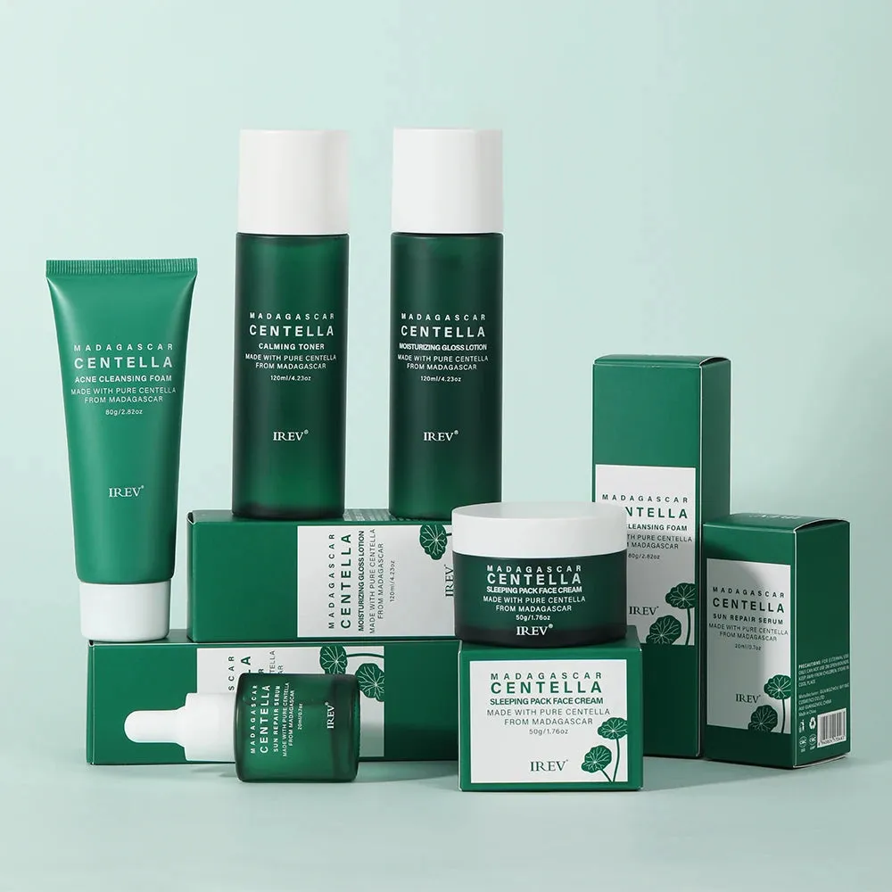 Centella Skin Care Set - Korean Skincare Kit for Moisturizing and Anti-Aging