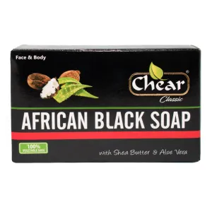 Chear Classic African Black Cleansing Face & Body Soap x 6pcs