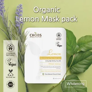 (CHOBS) 有機天絲面膜 - 檸檬 Organic Tencel Mask - Lemon