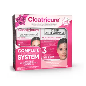 Cicatricure 2 Pack Gift Set Face & Eye Rejuvenating System - Antiwrinkle Creams - Case of 6
