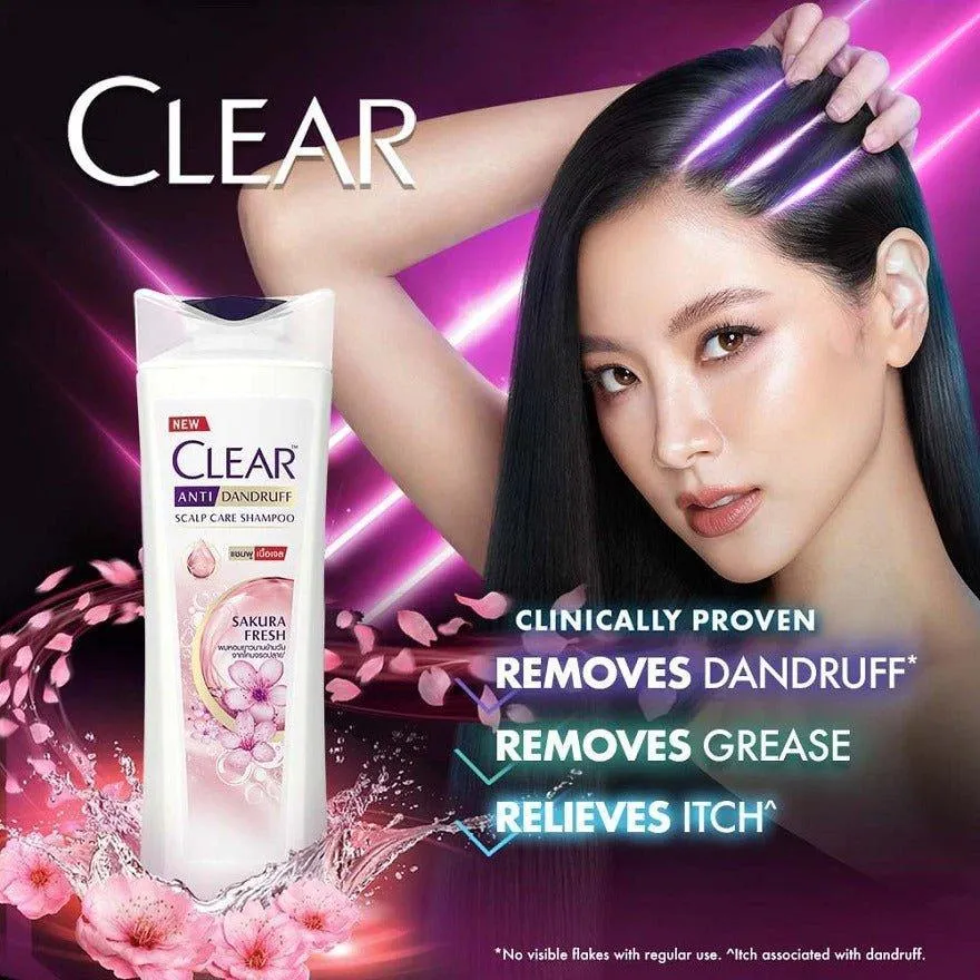 Clear Sakura Fresh Anti-Dandruff Scalp Care Shampoo - 325ml