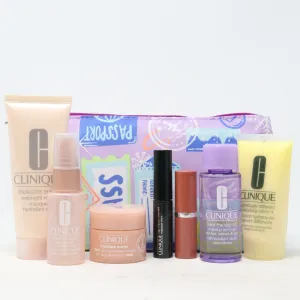 Clinique Skincare And Makeup 8 Pcs Set  / New With Bag