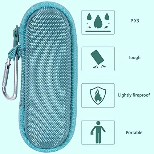 co2CREA Hard Case and Replacement Head Compatible with Finishing Touch Flawless Facial Hair Remover Electric Face Razor Women (Parisian Blue Case   Replacement Head)