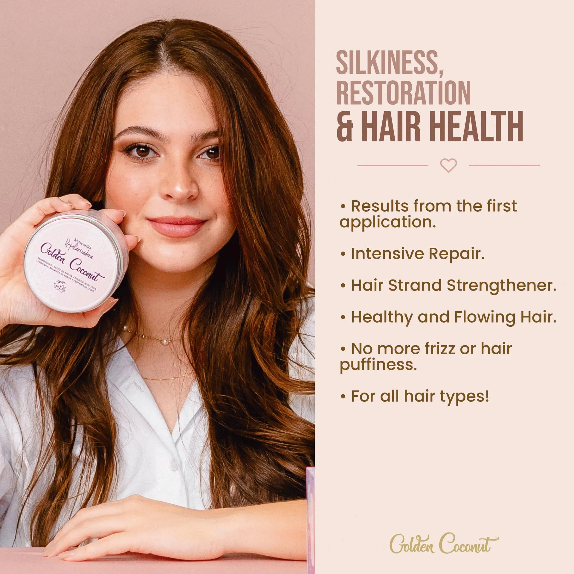 COCO PARADISE Hair Mask & Hair Massager for Hair Growth - Deep Conditioner for Damaged & Dry Hair - 11.8 Fl Oz