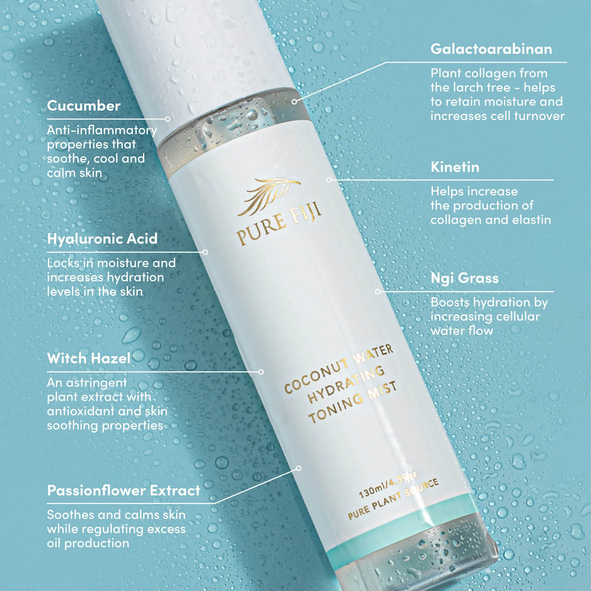 Coconut Water Hydrating Toning Mist (4.4oz/130ml)