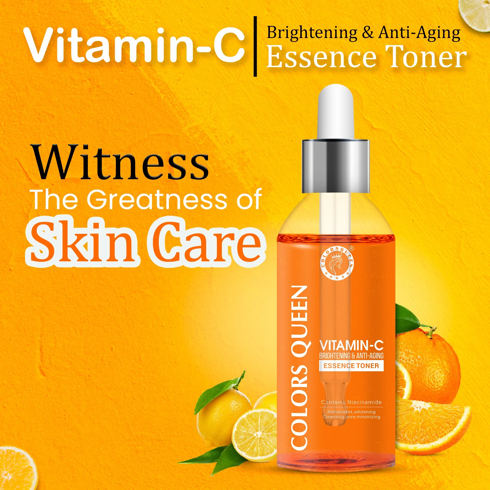 Colors Queen Vitamin-C Brightening & Anti Ageing Essence Toner