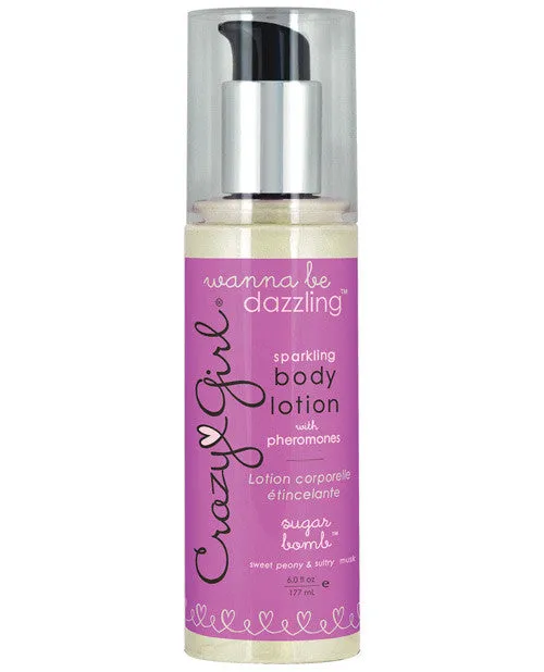 Crazy Girl Dazzling & Sparkling Body Lotion W-pheromones - 6 Oz Sugar Bomb