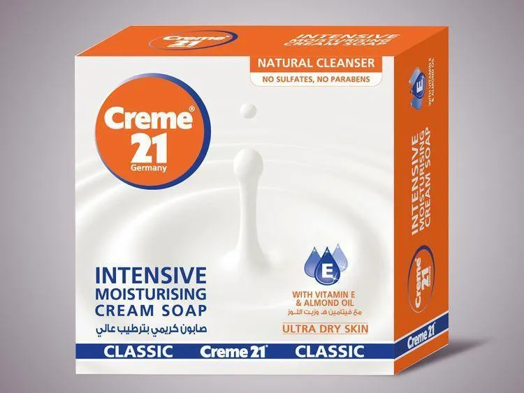 Creme 21 Cream Soap Intensive Moisturizing 4 x 125g