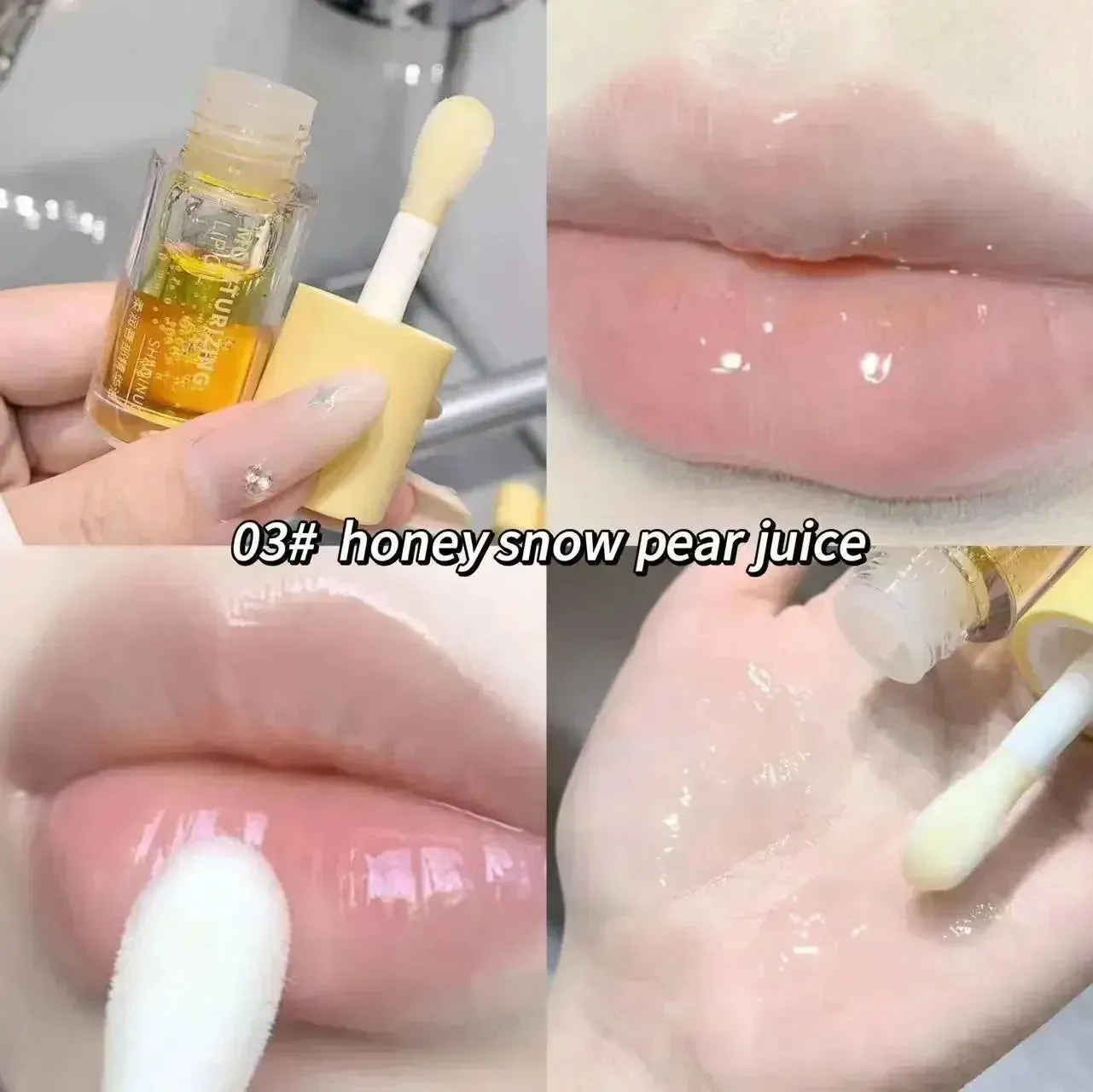 Crystal Clear Fruit Lip Oil: Moisturizing Gloss & Plumper