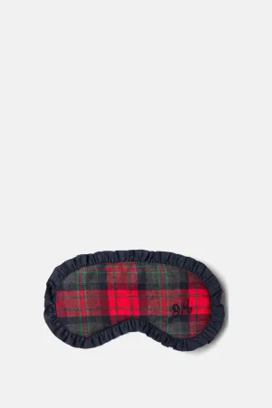 Damson PJ Eye Mask Red Tartan