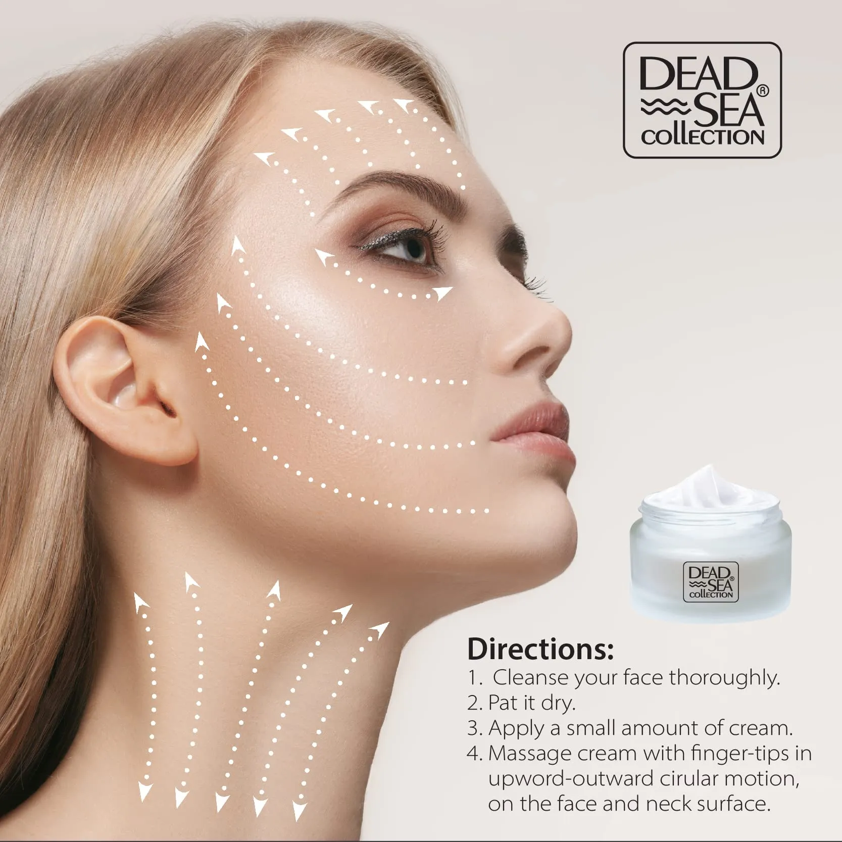 Dead Sea Collection Anti-Wrinkle Night Cream for Face with Vitamin C & Carrot and Sea Minerals - Nourishing and Moisturizer Face Cream (1.69 fl.oz)