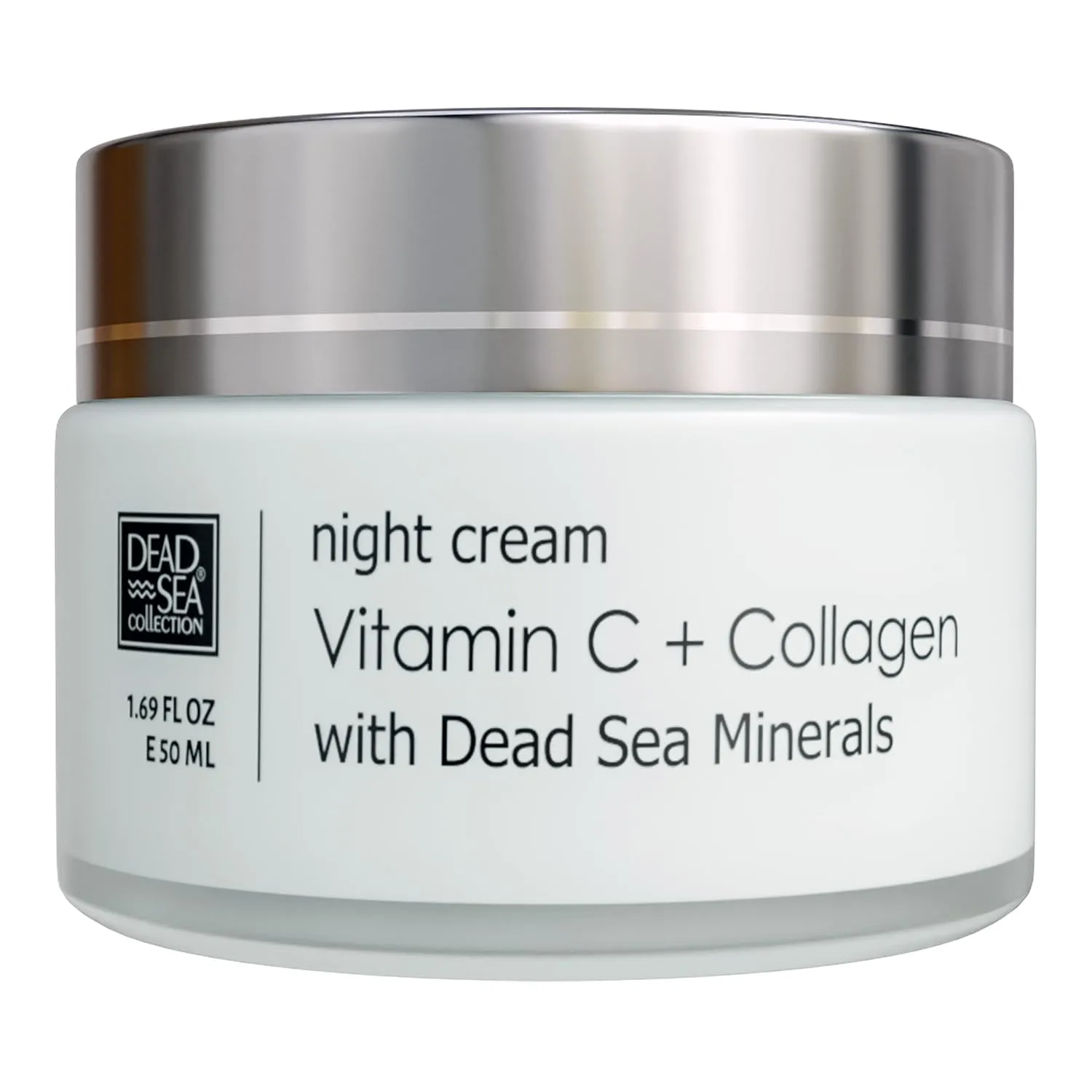 Dead Sea Collection Vitamin C & Collagen Moisturizing Night Cream - Skin-Firming Night Cream enriched with Nourishing Dead Sea Minerals - 1.69 Fl. Oz.