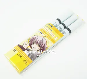 DELETER Neopiko-2 Dual-tipped Alcohol-based Marker - Yellow Set