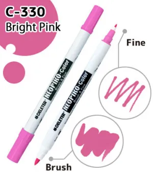 DELETER NEOPIKO-Color Bright Pink (C-330) Alcohol-based Dual Tipped Marker