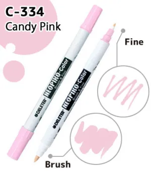 DELETER NEOPIKO-Color Candy Pink (C-334) Alcohol-based Dual Tipped Marker