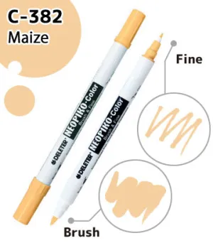 DELETER NEOPIKO-Color Maize (C-382) Alcohol-based Dual Tipped Marker