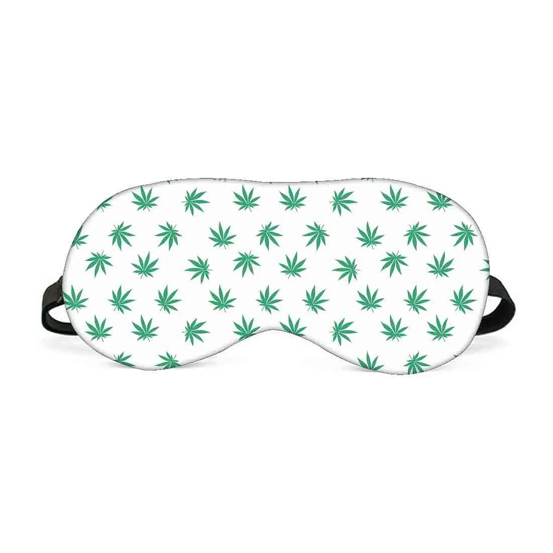 Designer Travel Eye Mask for Sleeping - Leaves - Made in India