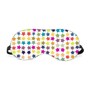 Designer Travel Eye Mask for Sleeping - Multicolor Stars - Made in India