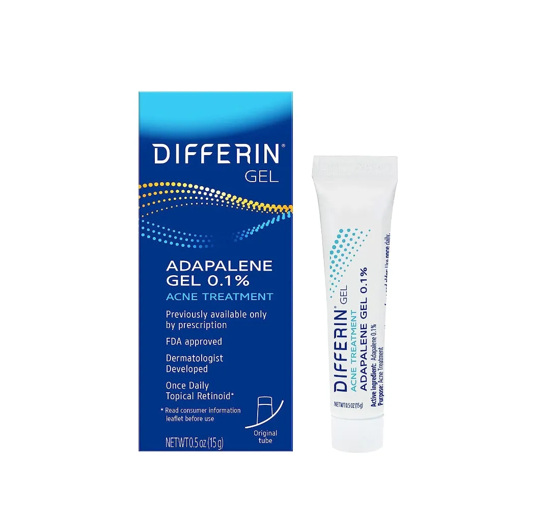 Differin Acne Treatment Gel 0.1% Adapalene (30 days) 15ml