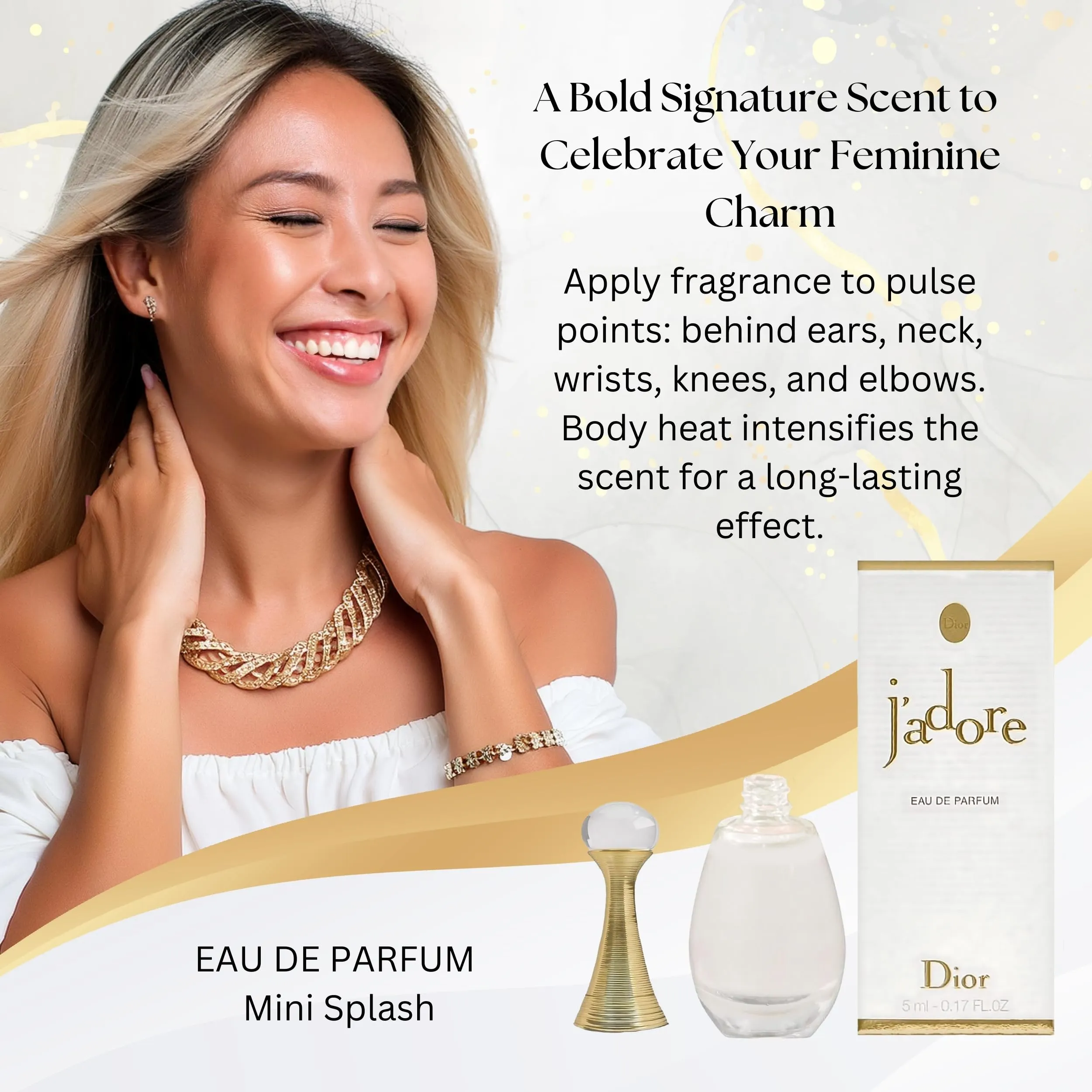 Dior Jadore Eau de Parfum Splash Mini for Women, 0.17 Ounce