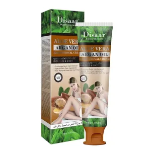 Disaar Aloe Argan Oil Hair Removal Cream Gentle Hair Removal Underarms Thighs Arms Hair Removal Depilation Cream100ML