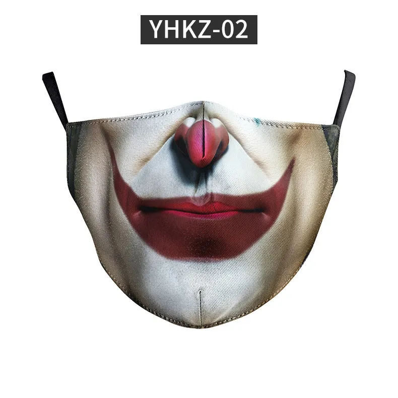 Disposable Dust Face Mask Halloween Fun Printing Mask