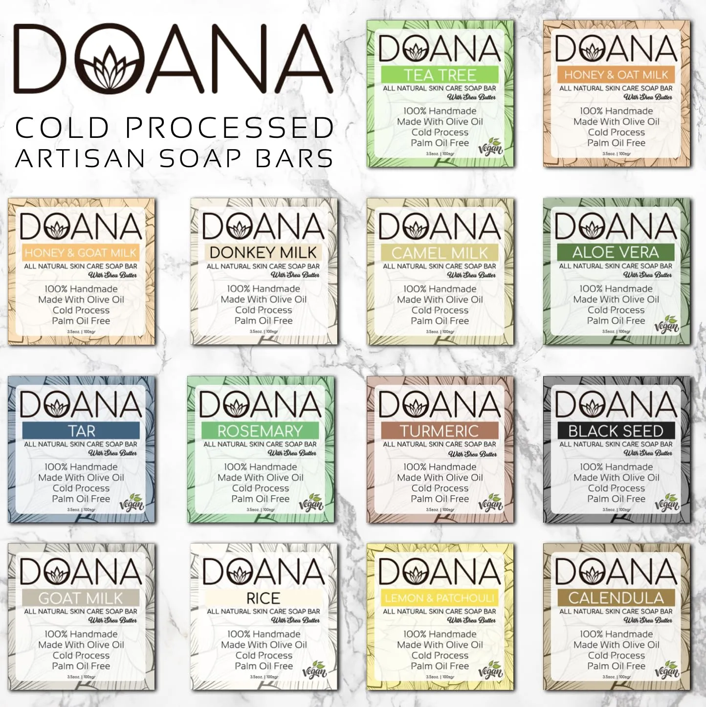 Donkey Milk Soap Bar - Now with SHEA BUTTER - With Olive Oil and Coconut Oil, Palm Oil Free (Pack of 1)