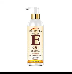 Dr.Davey Vitamin E Oil 70,000 IU Natural Whitening Lotion - 300ml