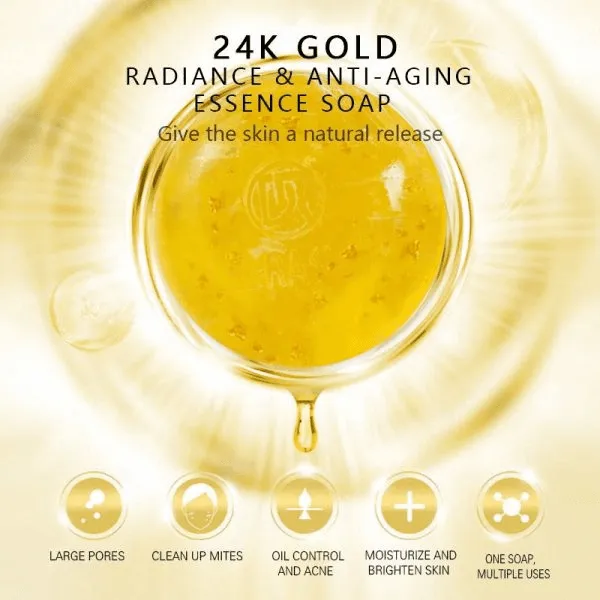 Dr.Rashel 24k Gold Radiance & Anti-Aging Soap - 100g
