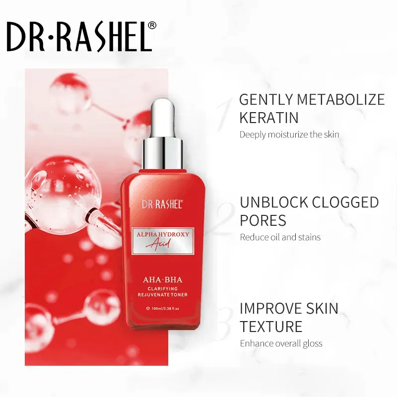 Dr.Rashel Alpha Hydroxy Acid AHA-BHA Clarifying Rejuvenate Toner - 100ml
