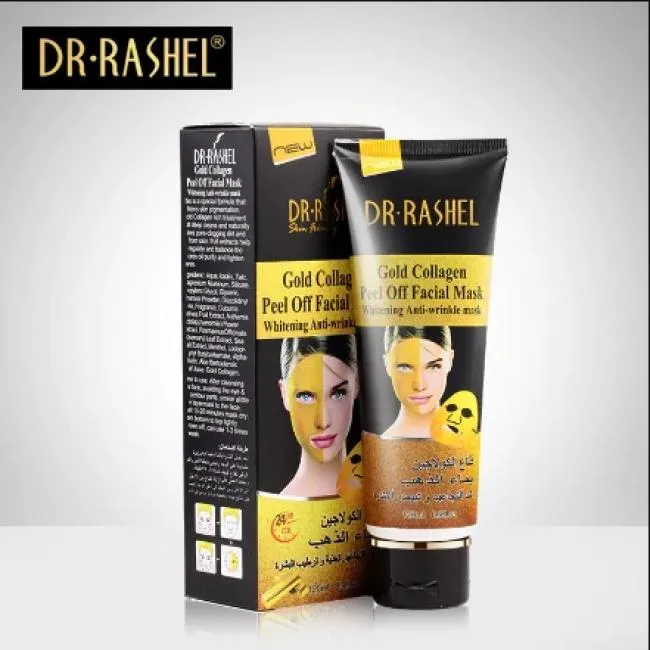 DR.RASHEL Gold Collagen Peel Off Anti-Wrinkle mask Deep Clean Acne Gold face Mask 120 ml DRL-938