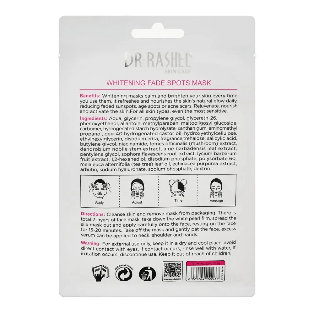 Dr.Rashel Whitening Fade Spots Sheet Mask - 10Pcs × 25g