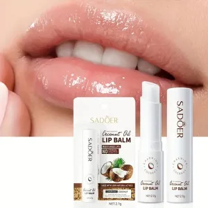 Dryness Relief Coconut Oil Lip Balm - Lasting Nourishment and Moisture for Men and Women - Daily Care Lip Balm