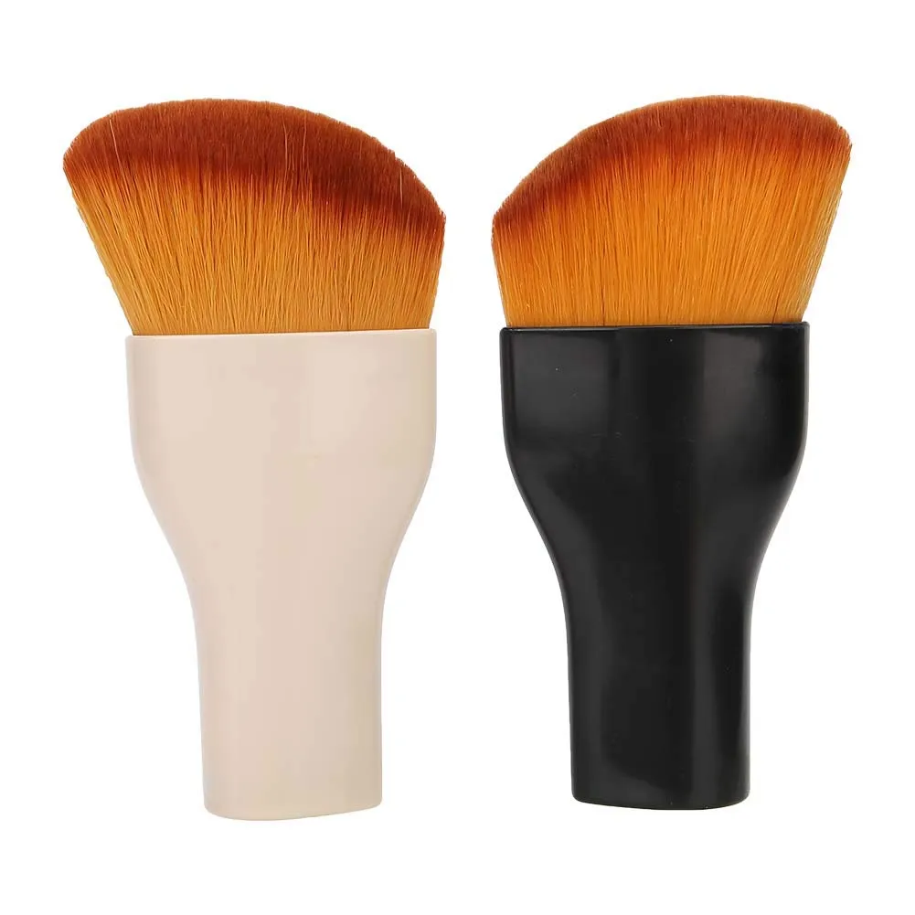 Durable Makeup Brush Set, 2Pcs/Set Cosmetic Brush Soft Dense Hair Loose Powder Blush Brush Makeup Tool