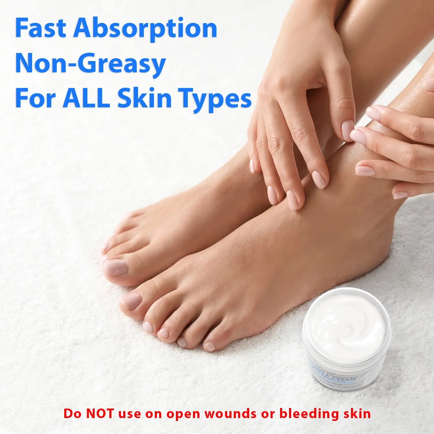 Ebanel Urea Cream 40% plus Salicylic Acid 2%, Foot Cream for Dry Cracked Heels Feet Knees Elbows Hands, Foot Dead Skin Cuticle Callus Remover Toenail Softener, Skin Barrier Repair Cream, 2-Pack