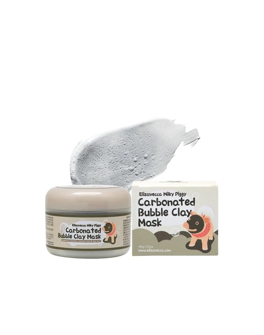Elizavecca, Milky Piggy Carbonated Bubble Clay Mask, 100 g