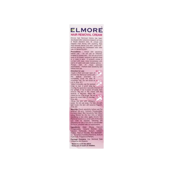 Elmore Hair Removal Cream Rose Fragrance 50g