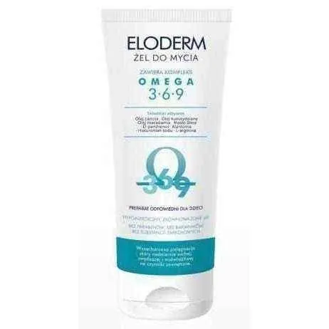 Eloderm cleanser 200ml, shower gel