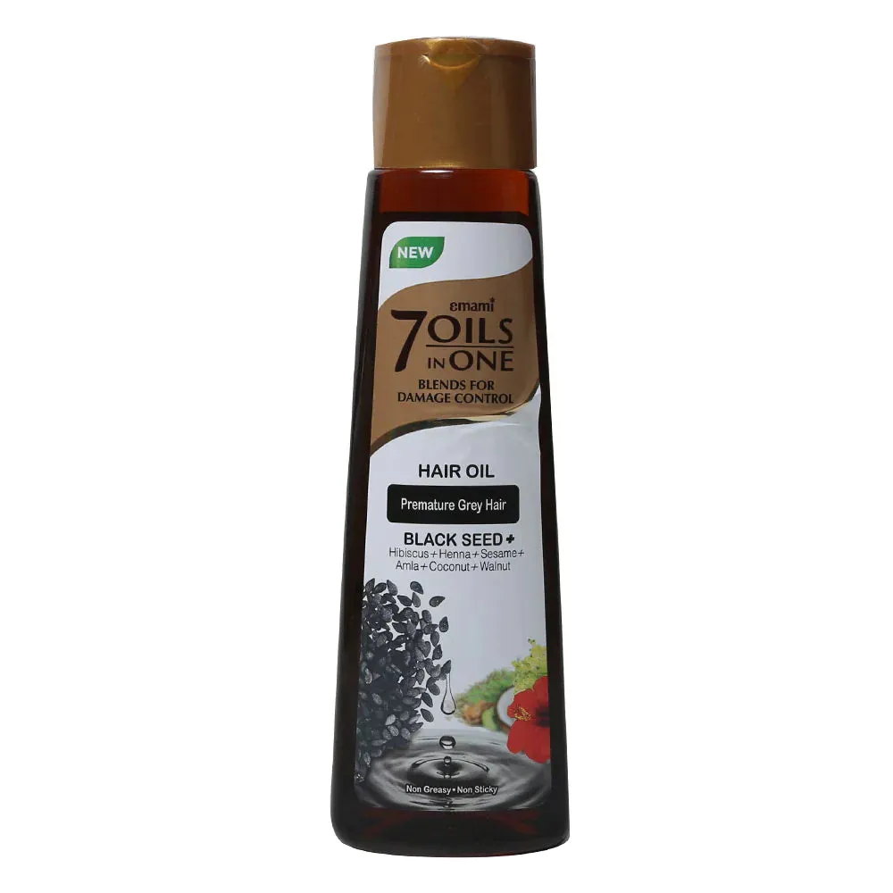 EMAMI 7IN1 HAIR OIL GREY HAIR BLACK SEED 100ML