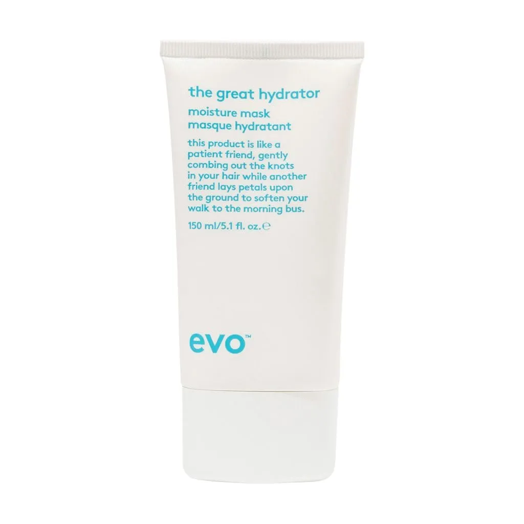 EVO The Great Hydrator Moisture Hair Mask - Moisturise, Add Softness & Shine, Nourishing & Hydrating Treatment for Dry Hair - 150ml / 5.1fl.oz